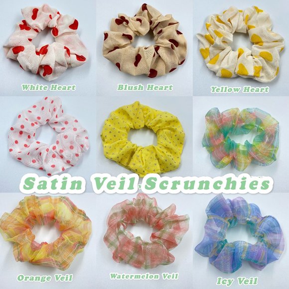 Set of 9 Scrunchies - Picture 1 of 10
